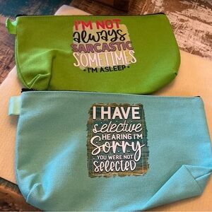 Hot off the press! Set of 2 make-up bags, NWOT